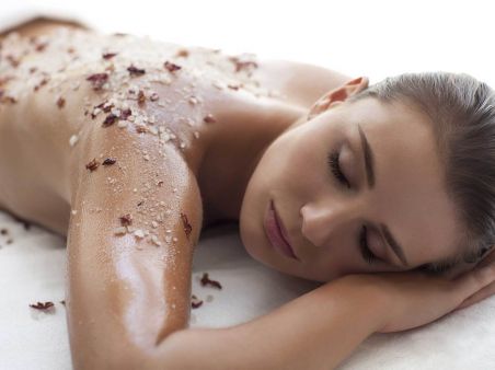 Скраб для тела "Клубника в сливках".